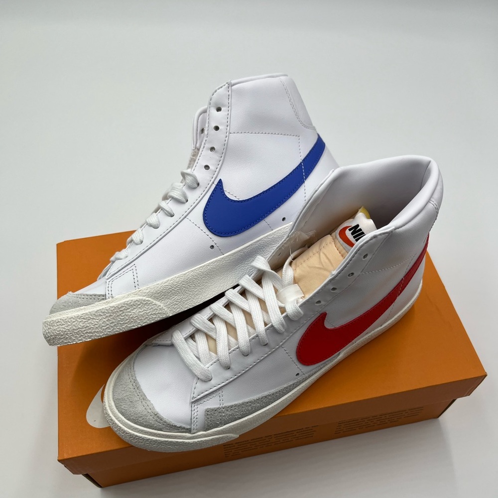 Nike Blazer Mid 'USA Alternate Swoosh' White Sneaker  Size 7M/7.5M BQ6806-117